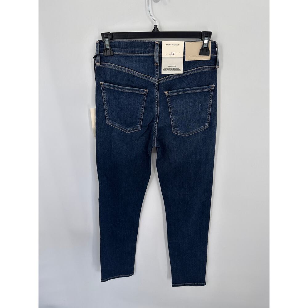 CITIZENS OF HUMANITY NWT Isola Straight Crop Denim Jeans in Courtland // 24 - Picture 9 of 11